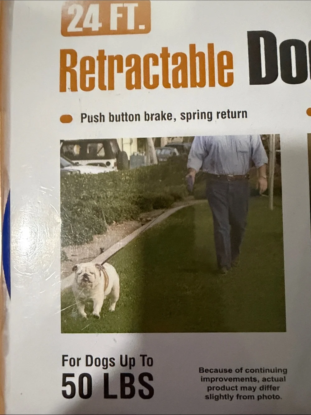 Classic Retractable Dog Leash - Blue 24 ft